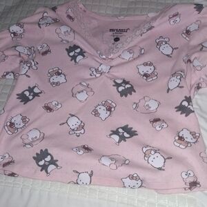 Hello Kitty Pink Pajama Top